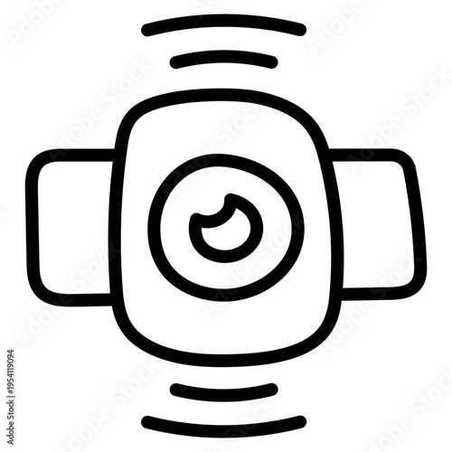 A linear  style of action camera