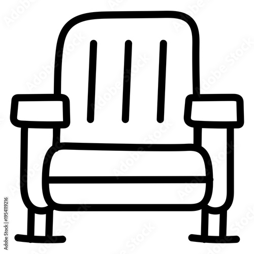 Premium download icon of wooden chair