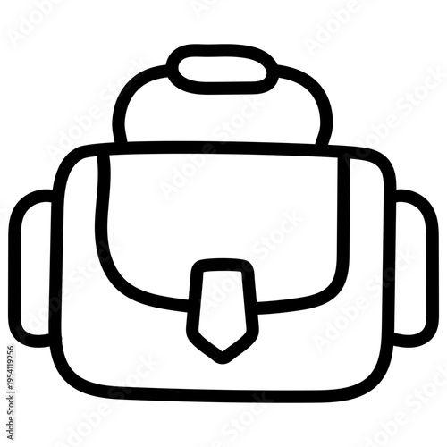 Modern style icon of camera bag