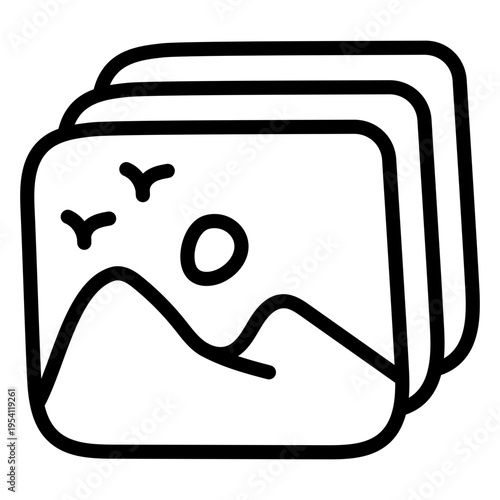 Creative style icon of photos