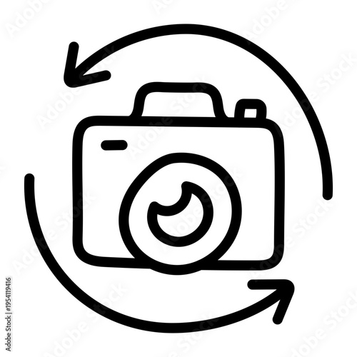 An icon style of flip camera 