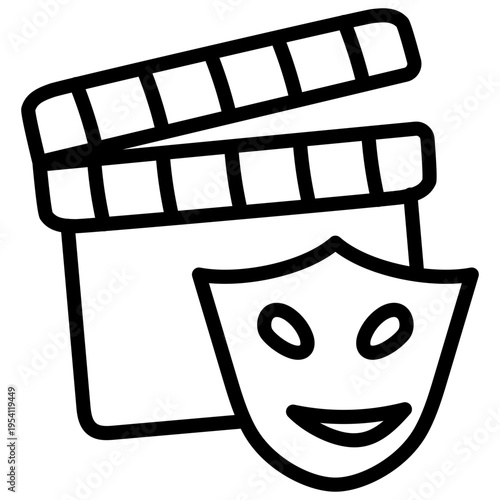 Conceptual linear style I on of comedy movie 