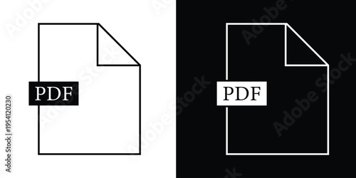 papers icons in black glyph and liner versions for design eps 10.