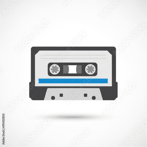 Cassette Tape Iconic Retro Music Format.