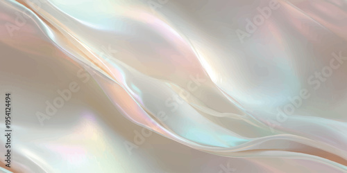 Luxury white silk texture with soft waves seamless pattern for premium branding and textile design.