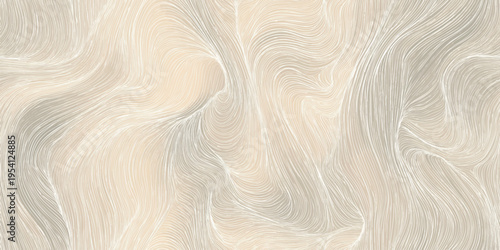 Modern white relief texture with fine wavy lines for minimalist interior design and luxury wallpapers.