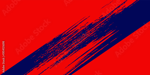 Halftone grunge on dark blue background. Glitter or halftone glitter pattern texture modern concept. Red grunge sport design. Vector illustration