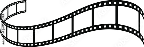 Wavy Film Strip Icon movie cinema