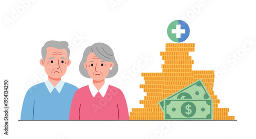 Elderly Couple's Financial Worry: High Healthcare Costs and Retirement Savings Burden