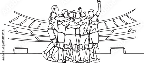 groupofsoccerplayerscelebratingtogether