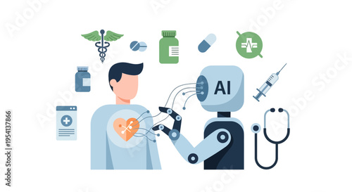 Artificial Intelligence in Healthcare: Robot Diagnosing Patient's Heart with Digital Health Technology