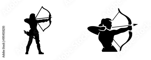 Archery Silhouette: Female Hero