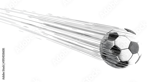 Soccer ball trajectory motion lines perfect shot physics