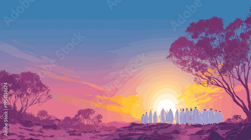 Easter sunrise service outdoor worship spiritual renewal