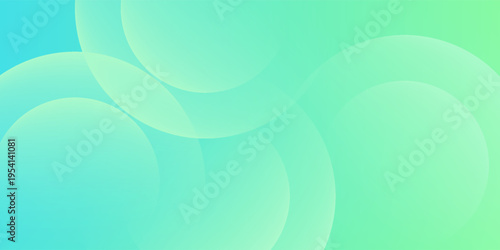 minimalist banner background,green and blue gradations,soft color,memphis,circle pattern,vector art modern.
