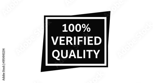 A close-up view of a verified quality stamp on a document