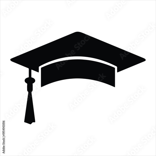 graduation cap icon vector