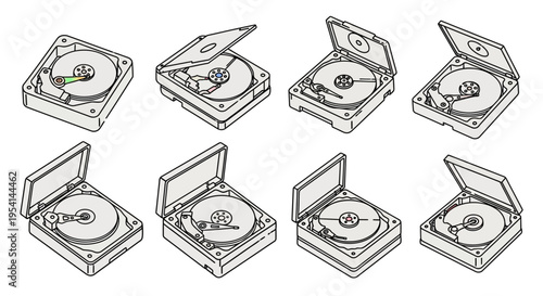 Hard disk drives are computer storage.