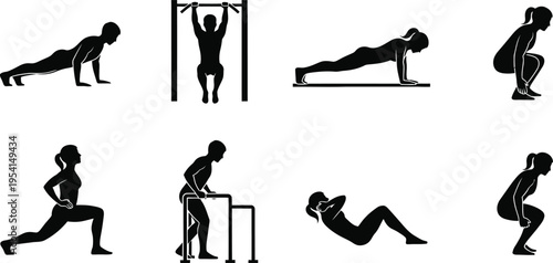 Icon set for security communication and organization symbols for safe online experience