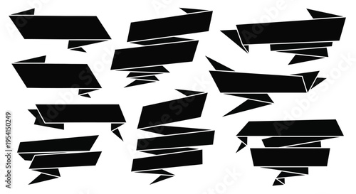 Ripped paper strips fall from top to bottom on white background