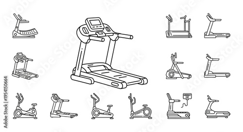 Treadmill exercise machine for running walking.