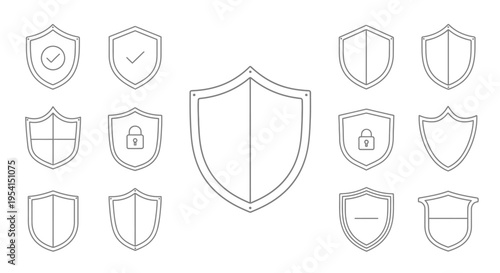 Shield icons for protection and security.