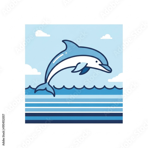 Dolphin Jumping Out of the Water.