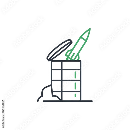 Rocket Launching from Storage Container.