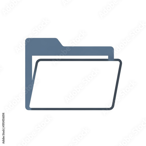 Folder Icon Digital File Storage Concept.