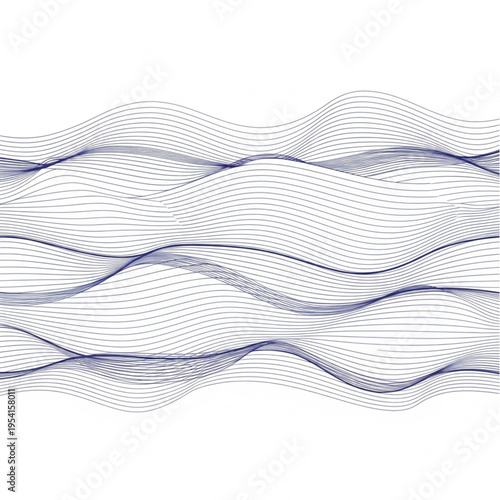 Wavy Lines Pattern Dots Geometric Design.