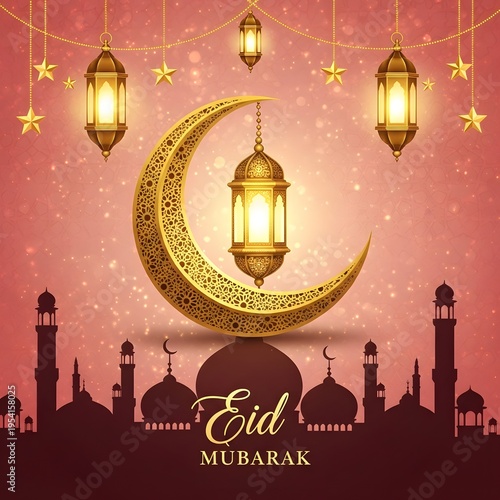 eid mubarak greeting card	