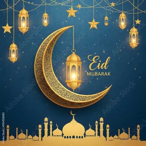 eid mubarak greeting card	