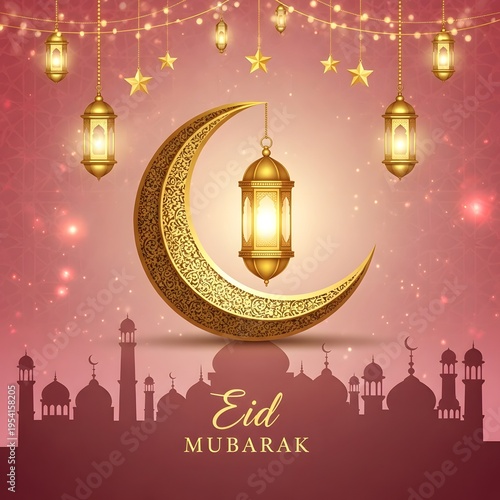 eid mubarak greeting card	