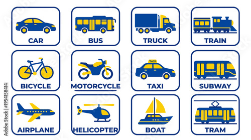 transport, transportation, vehicle, vehicles, transport icons, vehicle icons, mobility, travel, commute, transit, logistics, delivery, shipping, cargo, public transport, traffic, road, road transport,