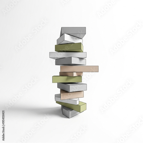 Stacked mattresses of various sizes and colors.