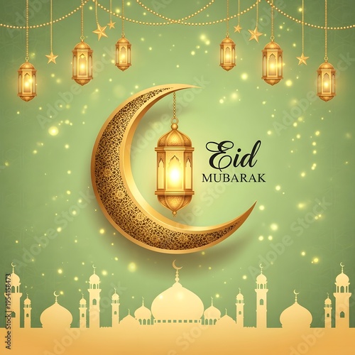 eid mubarak greeting card	