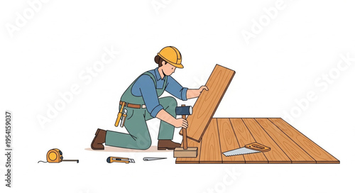 carpenter with a saw