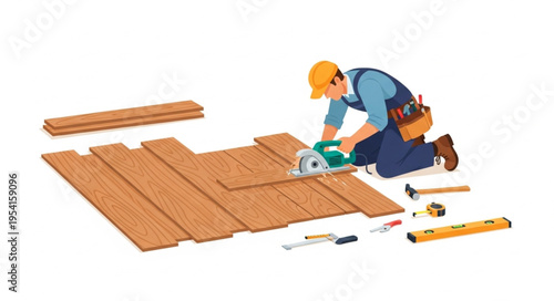 construction worker with a hammer