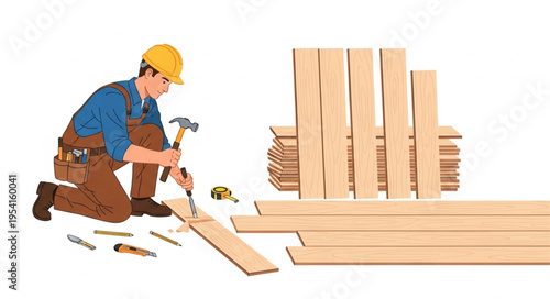 carpenter with a hammer