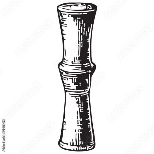 Duck Call Hunting Whistle Bird Call Tool Waterfowl Hunting Gear Illustration