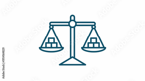 Balance Scale with Building Blocks.