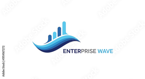 Enterprise Wave logo symbolizing business growth and data analytics