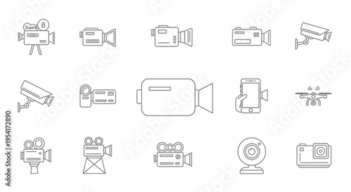 Camera icons for video recording.
