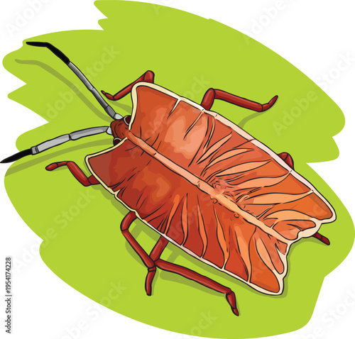 Tessaratoma papillosa or Lychee Stink Bug is a species of bug in the family Tessaratomidae. It is found in Indomalaya, Australasia, and Eastern Asia.