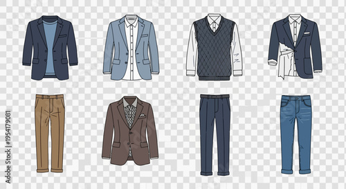 Mens Clothing Fashion Wear Collection.
