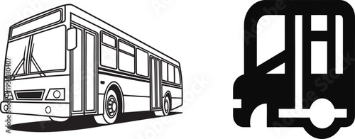 bus icon vector
