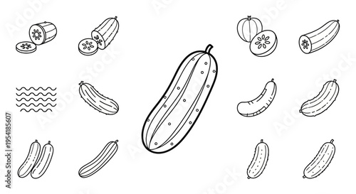 Variety of banana fruit shapes sizes.