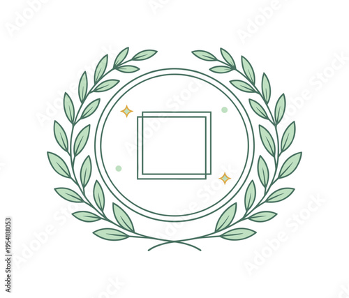 Elegant event branding and formal invitation design in a refined lifestyle or business celebration context emphasizing tradition and tasteful presentation aesthetics, a circular