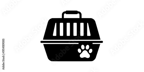 Pet Friendly Train Travel Instruction Icon