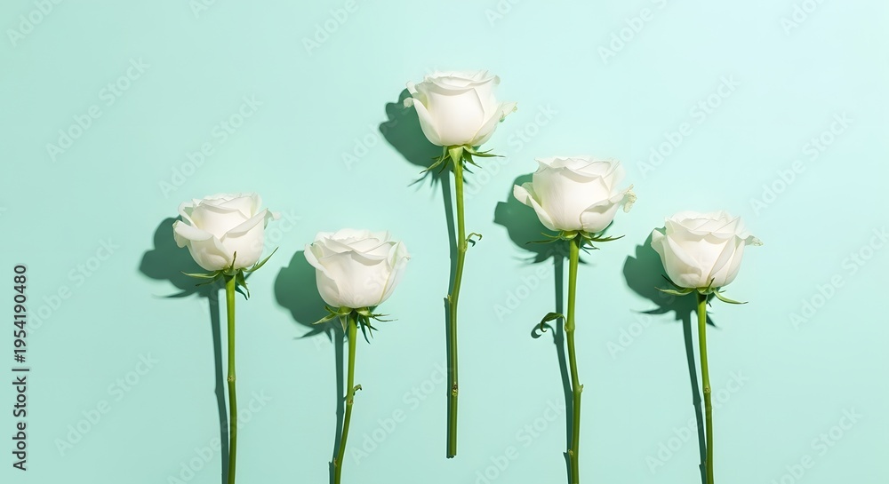 Fototapeta premium Beautiful white roses for mother's day celebration and gift ideas